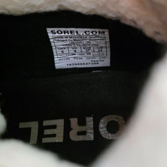 Sorel Boots Leather Tan Brown Out N About Plus Hiking Gorpcore Cabin Women's 6 - Picture 9 of 10